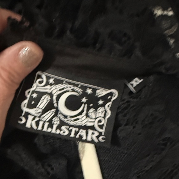 Whimsygoth goth Killstar Black Lace Dress - Picture 5 of 5